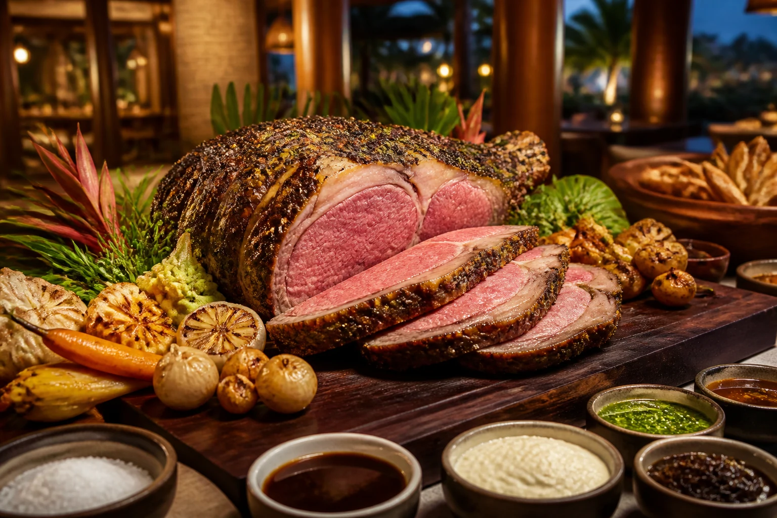 Prime rib di carving station